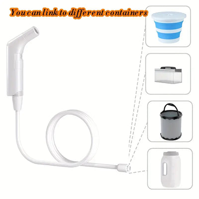 Portable Electric Travel Bidet – Rechargeable Handheld Personal Sprayer (2.3L Tank, 2-Speed Pressure)