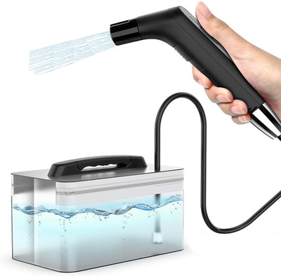 Portable Electric Travel Bidet – Rechargeable Handheld Personal Sprayer (2.3L Tank, 2-Speed Pressure)